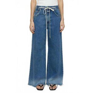 NWT CLOSED Morus Wide Leg Denim Jeans in Dark Blue 29